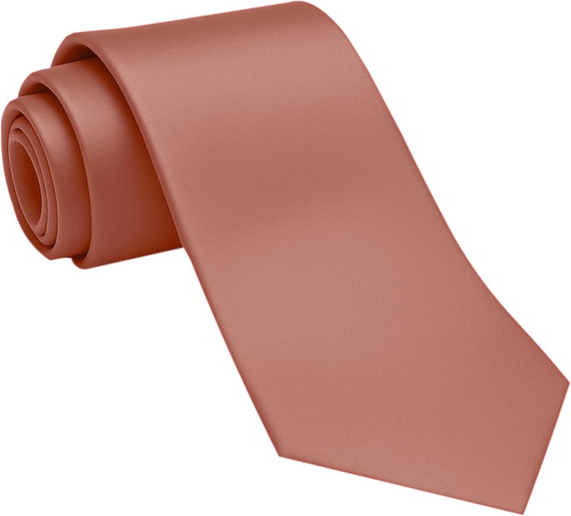 DIBI Solid Color Ties for Men, Formal Mens Ties, Neck Tie, Classic Tie for Boys Women Teens, Wedding Business Costume Necktie - Image 1